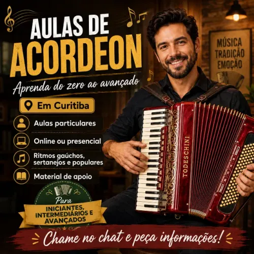 Aulas de Acordeon em Curitiba