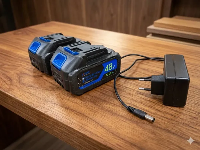 Vendo duas baterias de chave de impacto 48v com carregador