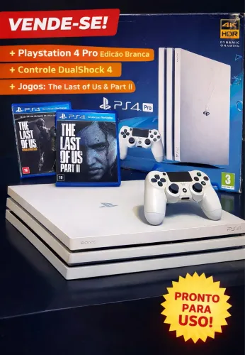 PLAYSTATION 4 PRO BRANCO GLACIAL WHITE 1TB