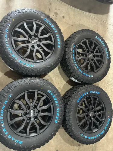 Rodas 18 ranger raptor nova + Pneus 275/65r18 sunset novos 