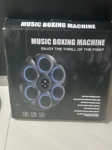 Máquina Inteligente de Boxe Soco Música Bluetooth Anti Estresse