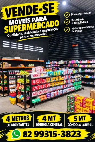Gôndolas para seu estabelecimento comercial novos e usados, informações *