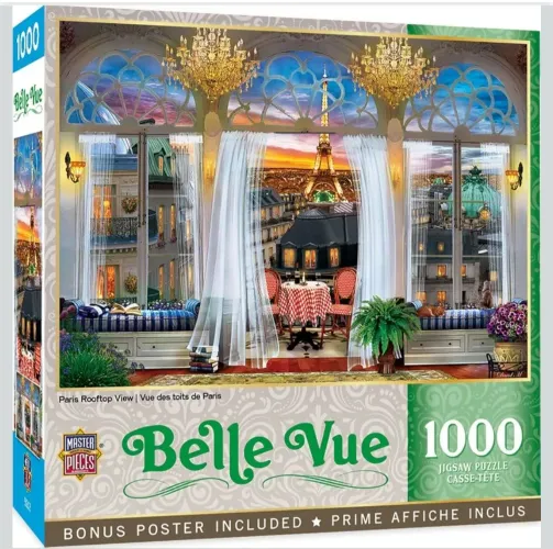 Quebra-cabeça Belle Vue, Paris Rooftop View,