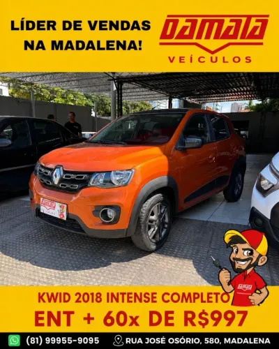 Renault Kwid Intense 1.0 Flex 12V 5P Mec. 2018
