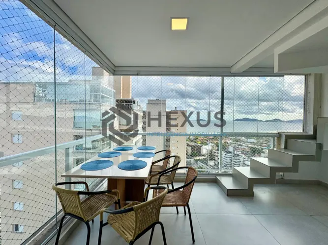 Cobertura Duplex com varanda gourmet vista mar e lazer na Praia da Enseada, Guarujá