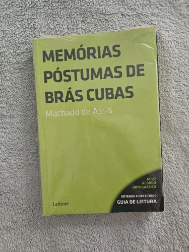 Livro Memórias Póstumas de Brás Cubas, lacrado