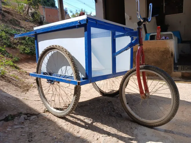 Carrinho para venda de lanches