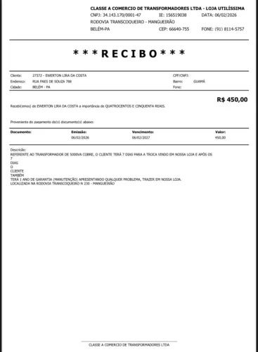 Transformador de cobre 5000va