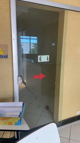 Porta de vidro de correr - 85cm de largura