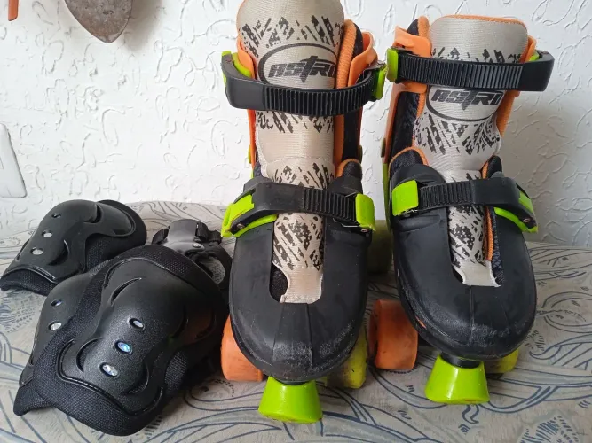Patins com acessórios