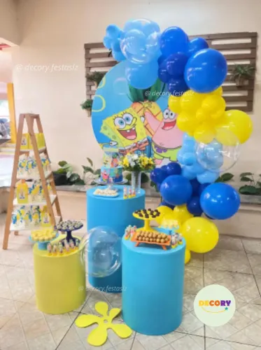 Aluguel - Kit decoração de festa temático - Bob Esponja/ Tardezinha/ Fazendinha/ Bailarina