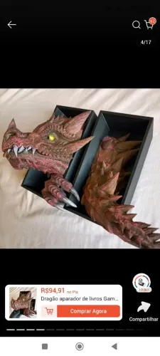 Dragão guardião de livros