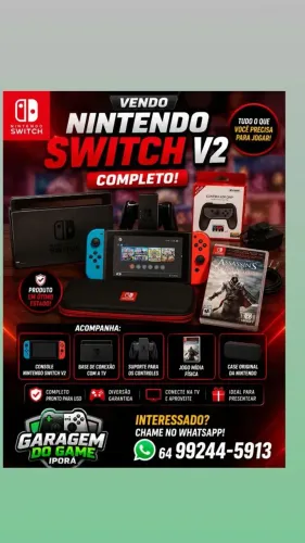 Vendo Nintendo switch V2 completo 