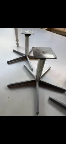 Base / Pé Giratório para Cadeira em Inox Escovado (Alto Padrão) - 5 unidades