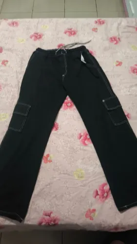 Calça cargo preta 