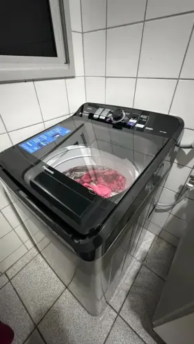Maquina de lavar Panasonic 15KG titânio 127V