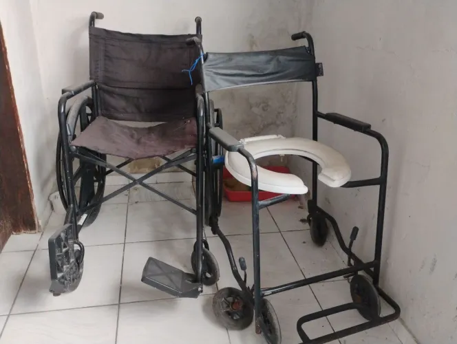 Cadeira de rodas e banho 