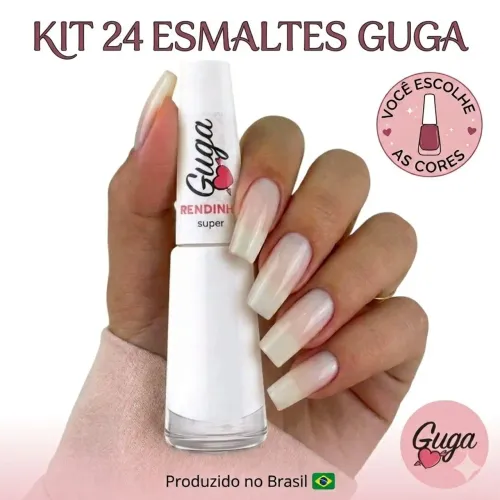 KIT 24 ESMALTES GUGA - ESCOLHA AS CORES NO CHAT