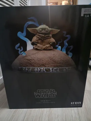 Grogu estátua star wars Legacy Réplica 1/4 Iron Studios Statue Mandalorian