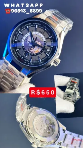 Relógio OMEGA AQUA TERRA WORLDTIMER _ ALTA RELOJOARIA 