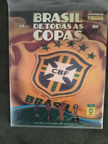 Álbum de figurinhas Brasil de Todas as Copas Panini completo original colecionador