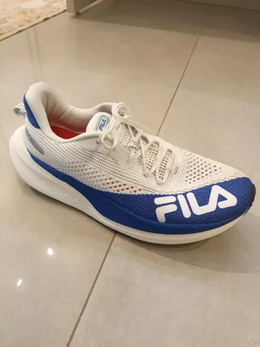 Tênis Fila Racer Speedzone 42 branco e azul