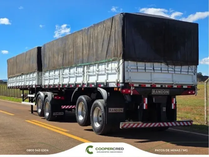 Bitrem Graneleiro Randon 2019/2020 7,10m x 1,80m Preto