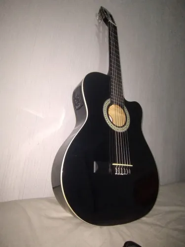 Violão Gianini Cutaway Eletroacústico NF-14 Preto com Capa