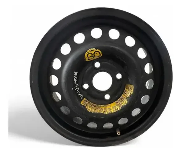 Roda De Ferro Step Gm Agile Montana Onix 4x100 Aro 15 Preto