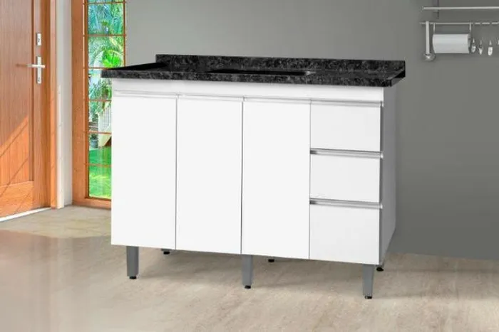 Gabinete Escócia cozinha MDF 1.20m promoção 3 cores = Frete grátis!