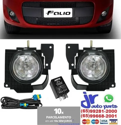 Kit Farol de Milha Novo Palio G5 12 a 17