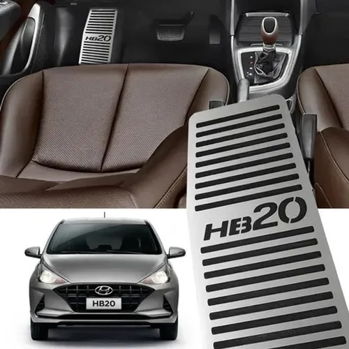 Descanso De Pé Em Inox Hyundai Hb20 2013 à 2021