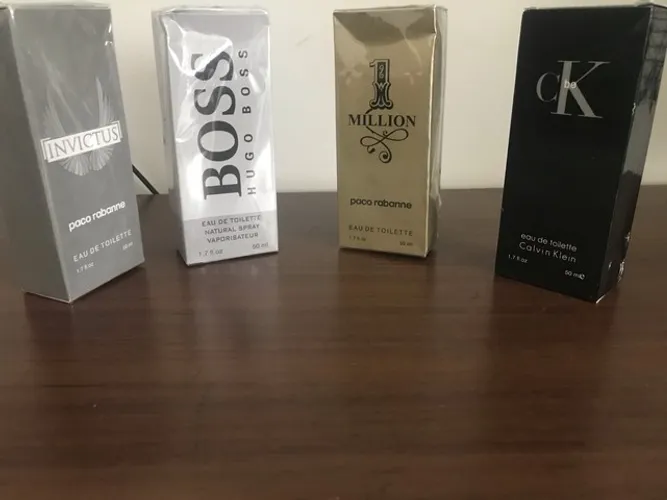 Perfumes masculinos 50 ml 212, Animale, Ferrari, Million, Invictus e Boss