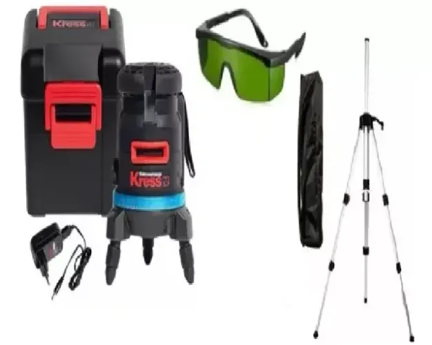 Nível Laser Kress Ki100s 360° 5 Linhas Verdes + Tripé/óculos