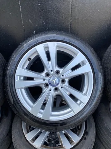 Rodas mercedes aro 17 pneus 225/45r17 pirelli p7