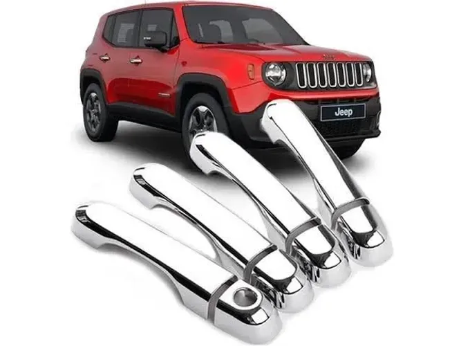 Apliques Maçanetas Cromadas para Jeep Renegade
