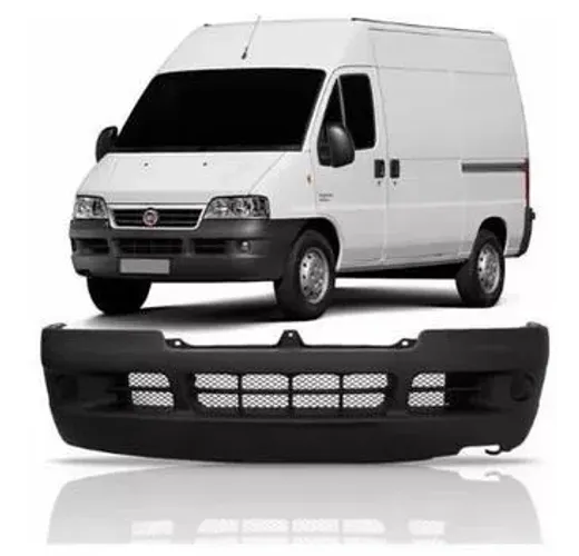 Parachoque Fiat Ducato 2006 à 2017 - Grade Integrada - Preto Texturizado - R2A