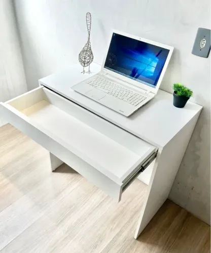 ESCRIVANINHA COM GAVETA DE MDF BRANCO DIRETO DA FÁBRICA DE MDF