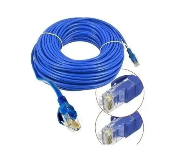 Cabo de Rede Rj45 30 metros Internet Com Conectores Cabo Cat5
