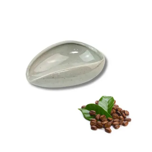 Dispenser Bandeja Dosador De Grãos de Café Porcelana Cinza