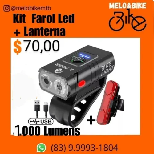 Kit sinalização Farol em LED + Lanterna em LED 