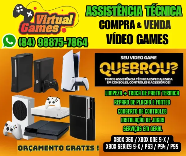 Assistência Técnica de Video Games em Geral