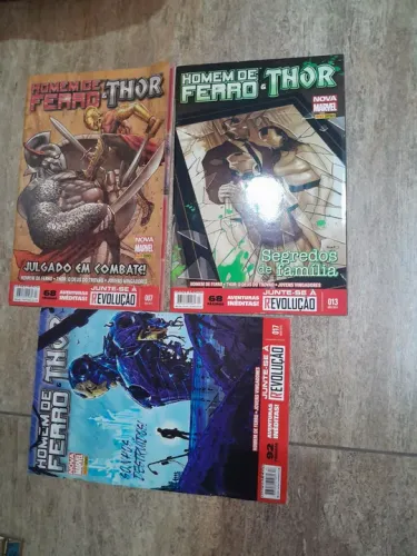 HQ Homem de Ferro e Thor - Nova Marvel - Edições 007, 013 e 017