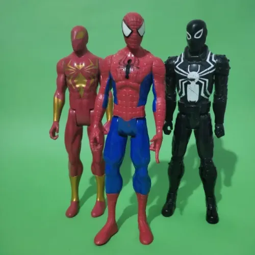 Trio de bonecos Spyder-Man 