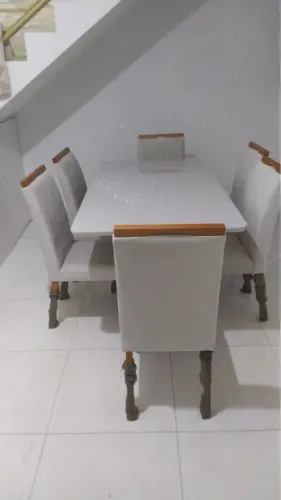 Mesa de Jantar 160x90 Cadeiras 100% Madeira Pronta Entrega 