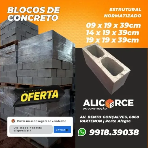 Blocos de Concreto - Estrutural Normatizado