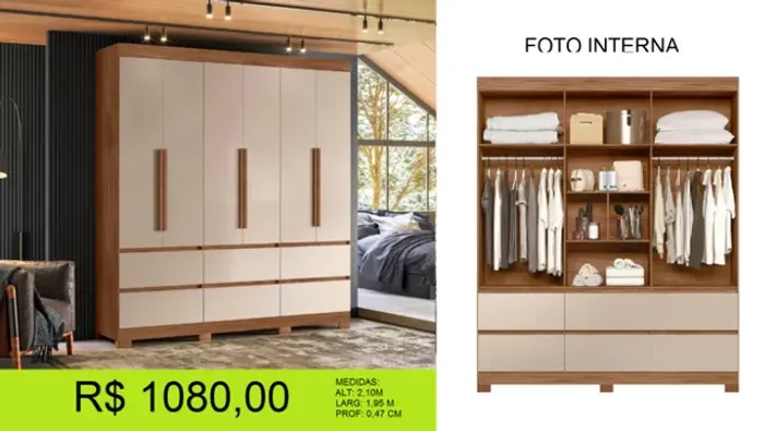 Roupeiro - Guarda roupa