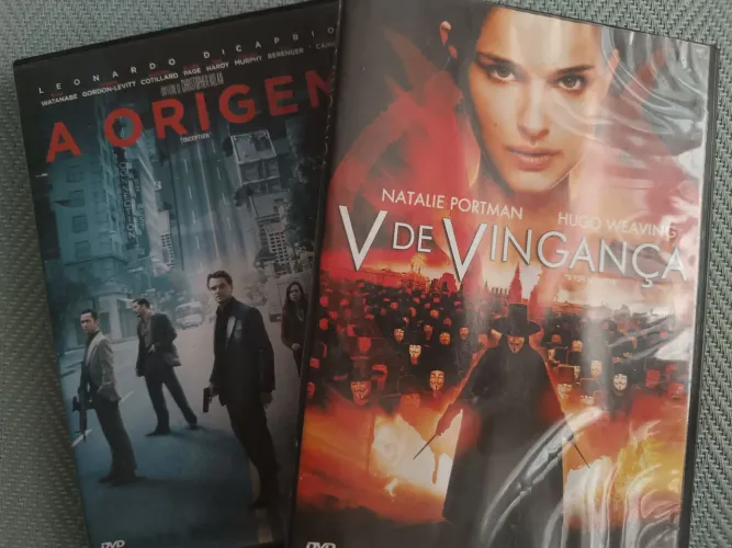 2 dvds filmes: V de Vingança e A Origem