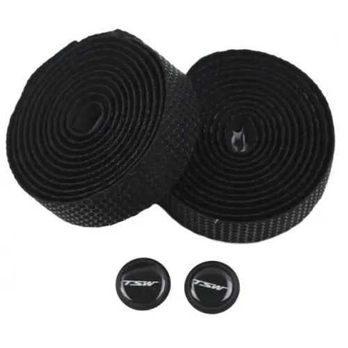 Fita para Guidão Bicicletas Speed TSW 3mm Silicone Cor Preta Alto Grip Uso sem Luvas 6951