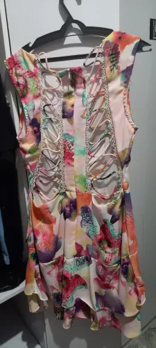 vestido r babado cruzado tam m ...há mais modelos e tamanhos zap 11- *